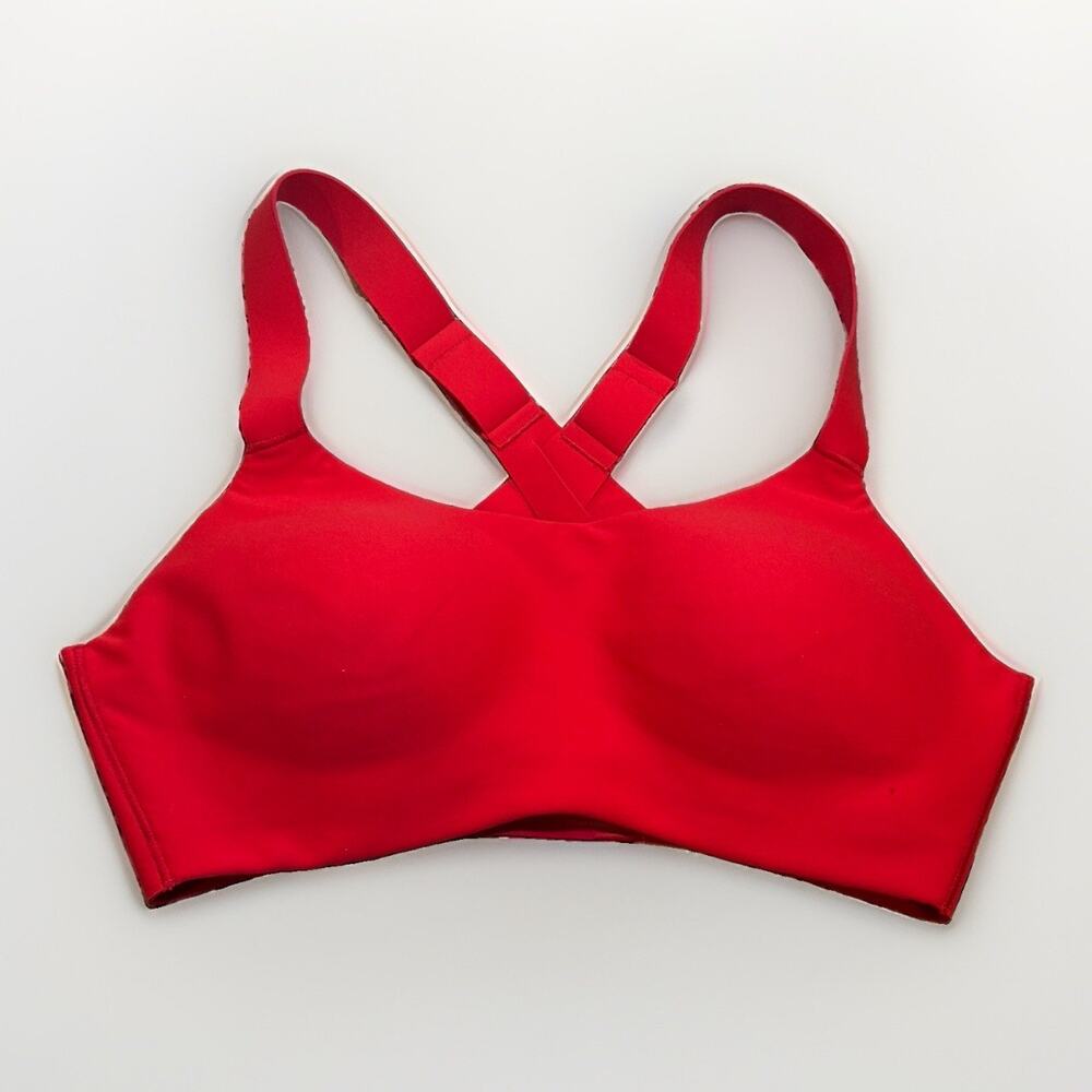 SPANX FlexFeel Medium Impact Sports Bra 50475R Red Sz S